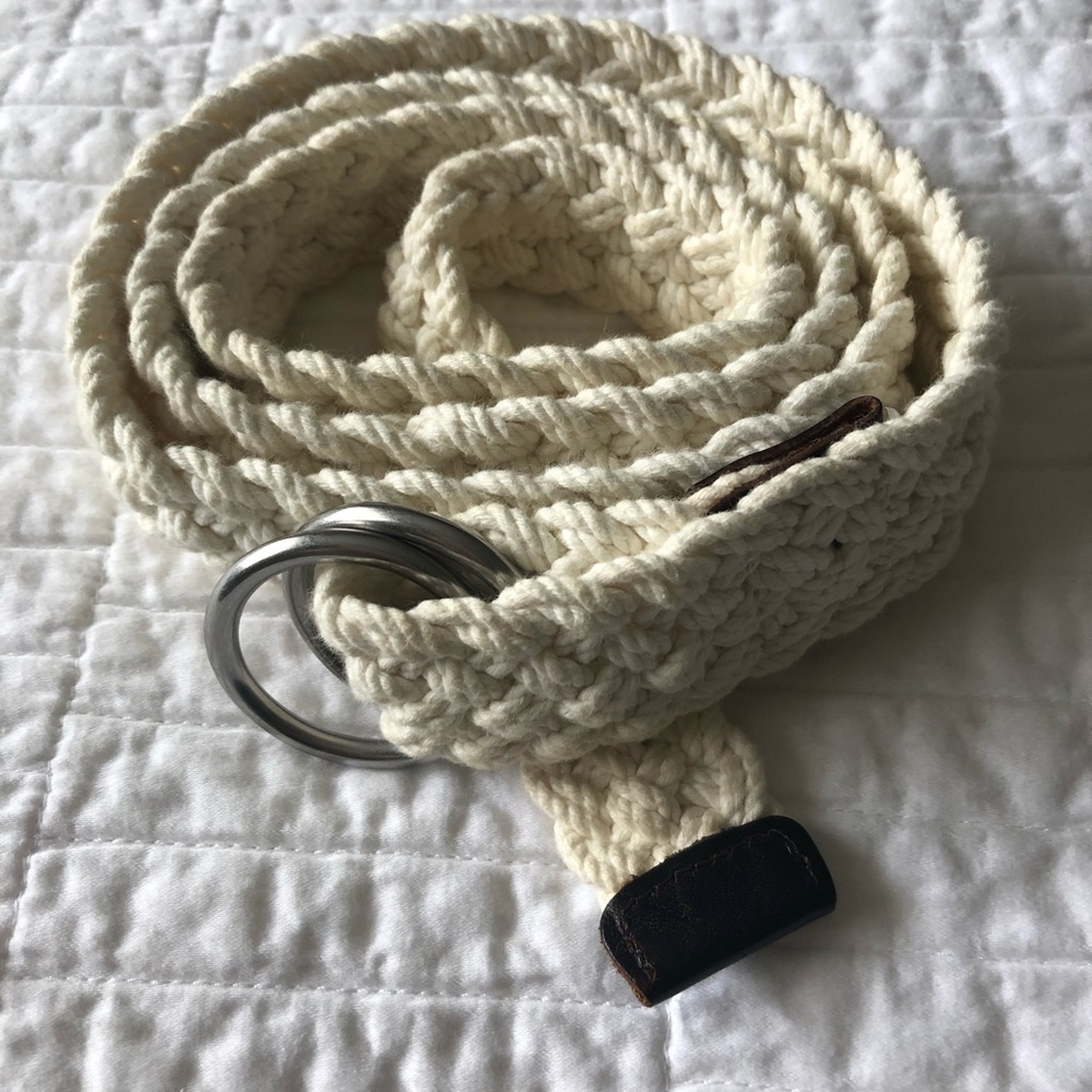 J. Crew braided rope belt.